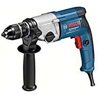 Bosch Professional GBM 13-2 RE - Taladro sin percusión (750 W- 2 velocidades- Ø max perforación acero 13 mm- en caja…